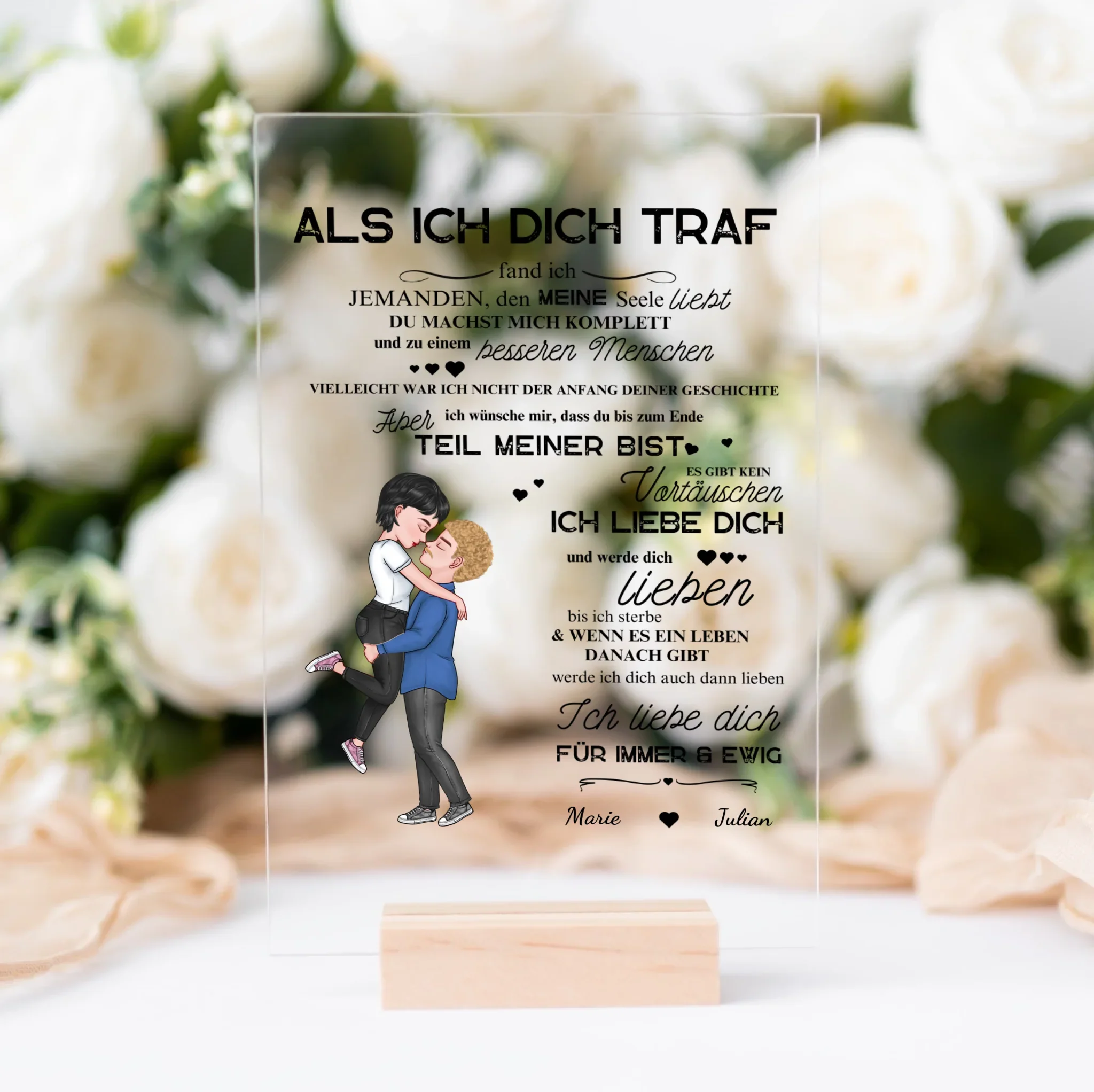 "Toen ik je ontmoette" - Gepersonaliseerde acrylplaat - Image 2