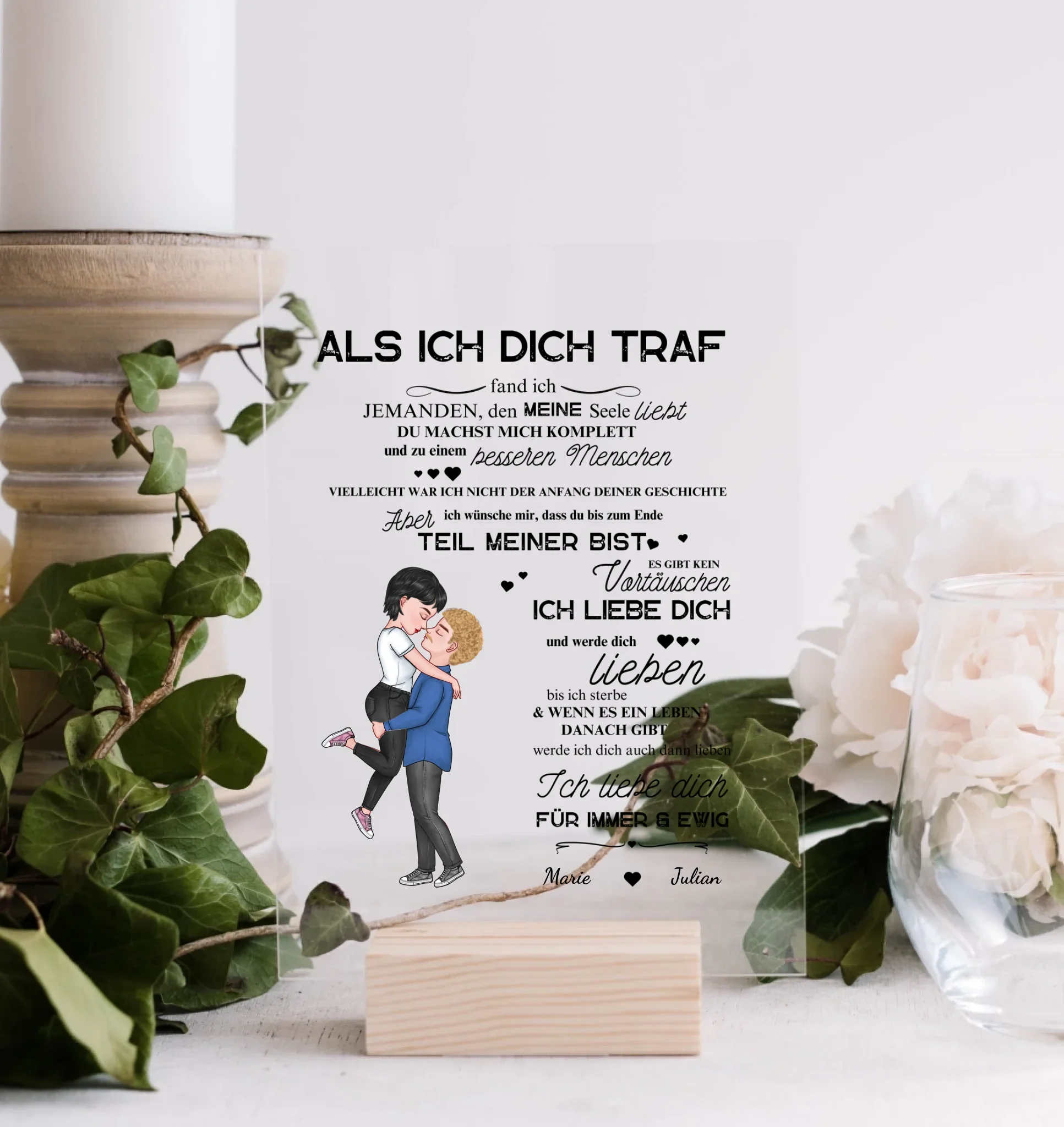"Toen ik je ontmoette" - Gepersonaliseerde acrylplaat - Image 3