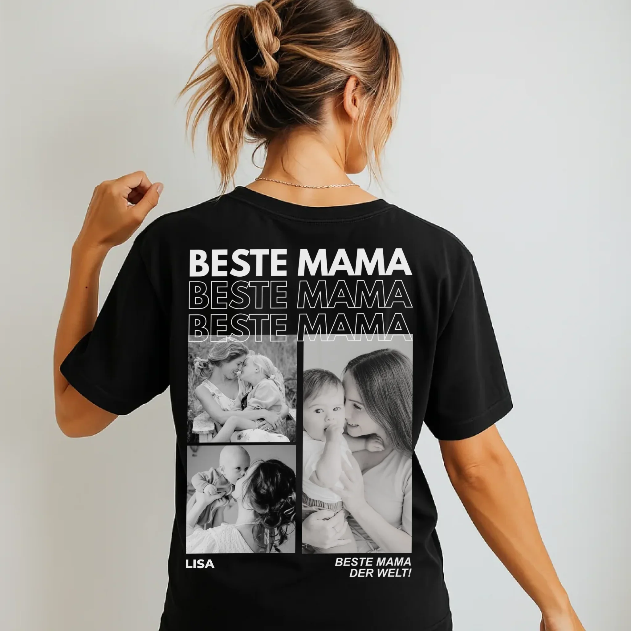 BESTE MOM - Gepersonaliseerd T-shirt met foto's