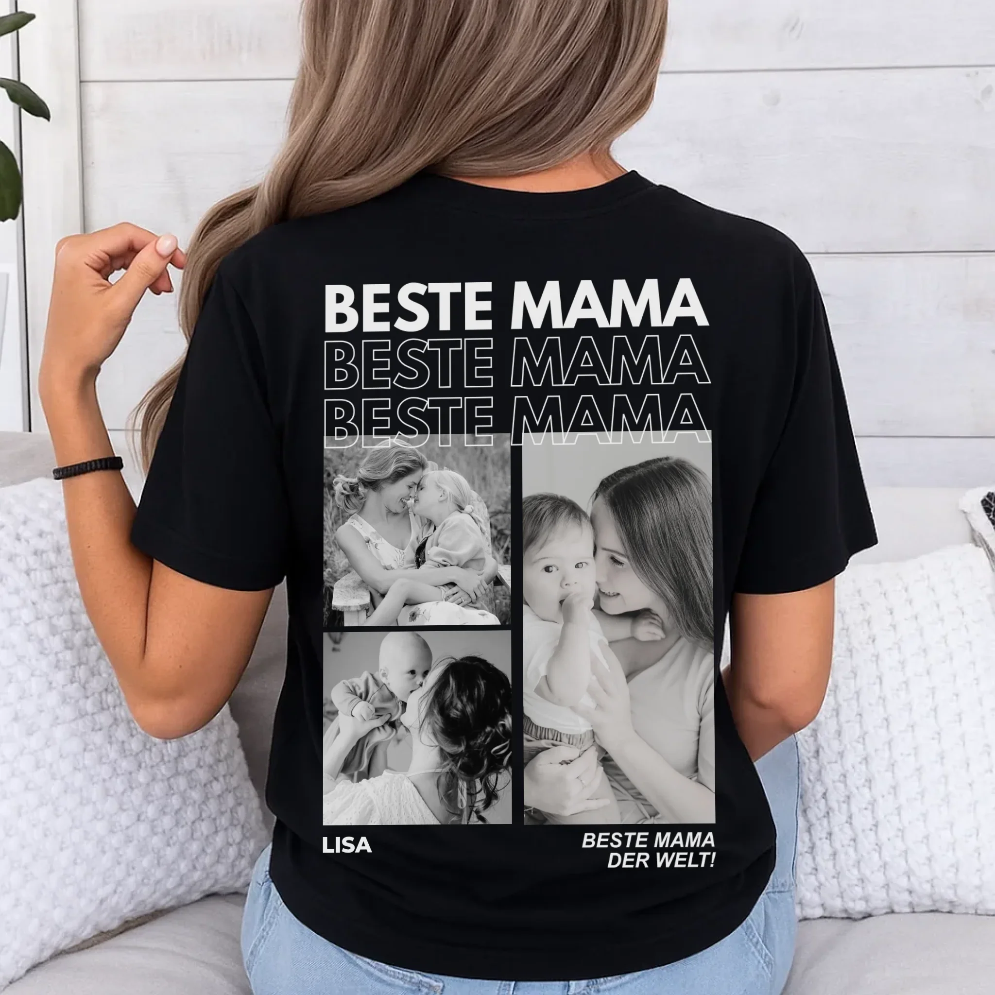 BESTE MOM - Gepersonaliseerd T-shirt met foto's - Image 2