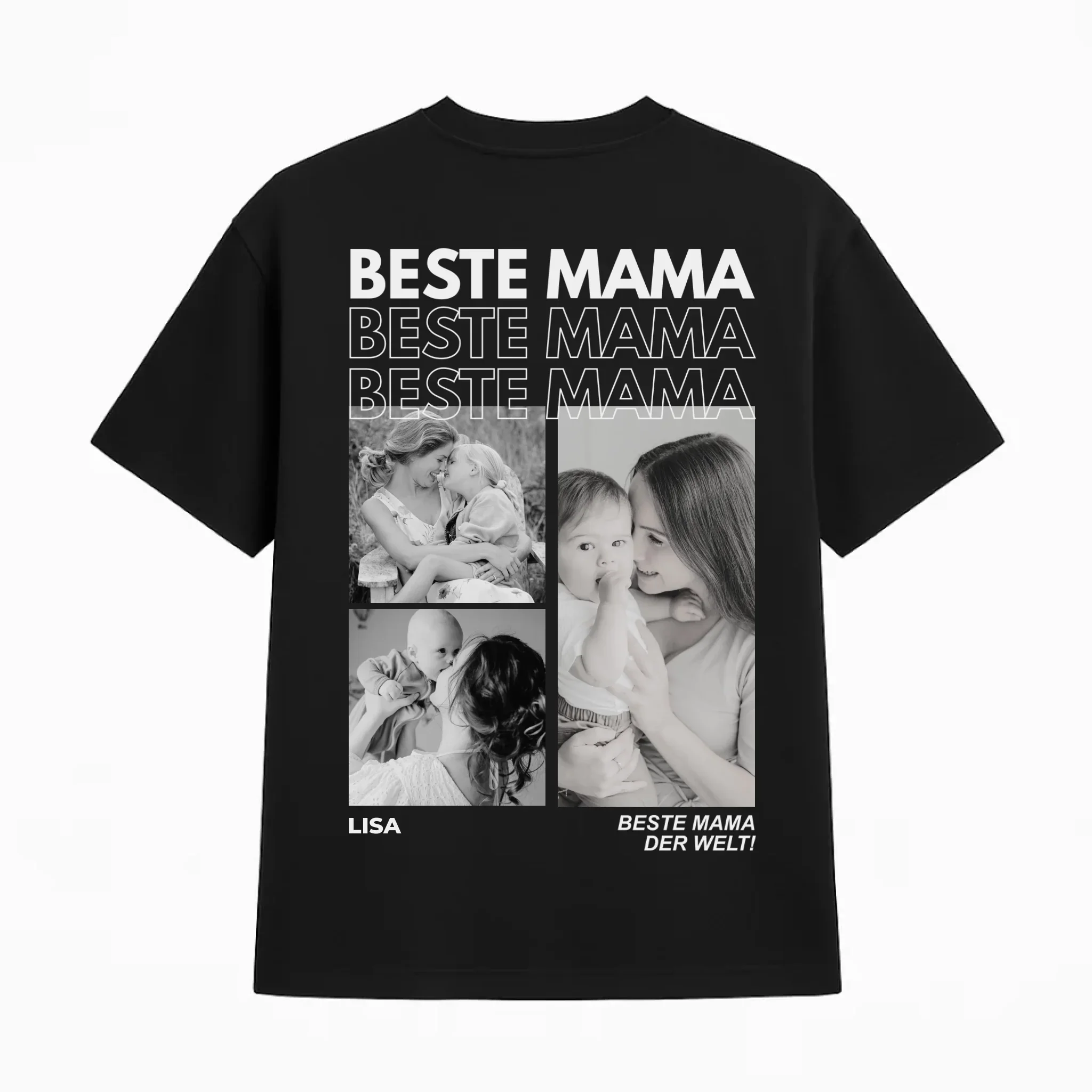 BESTE MOM - Gepersonaliseerd T-shirt met foto's - Image 3