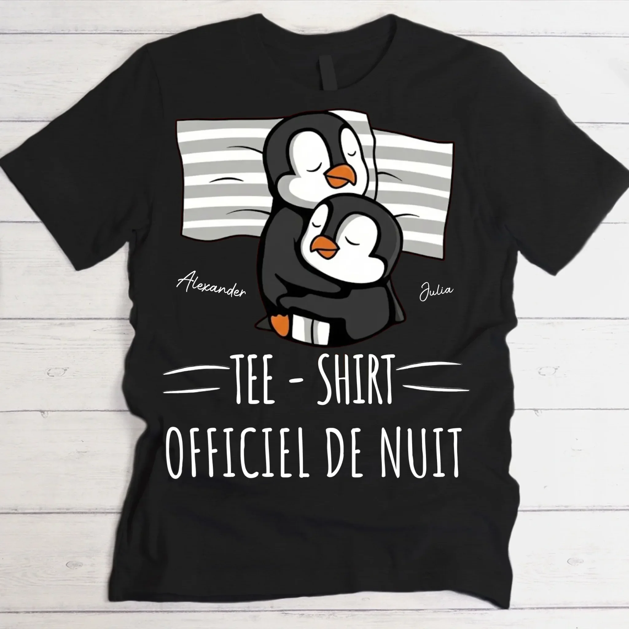 Bonne nuit - Pingouin - T-shirt personnalisé - Image 2
