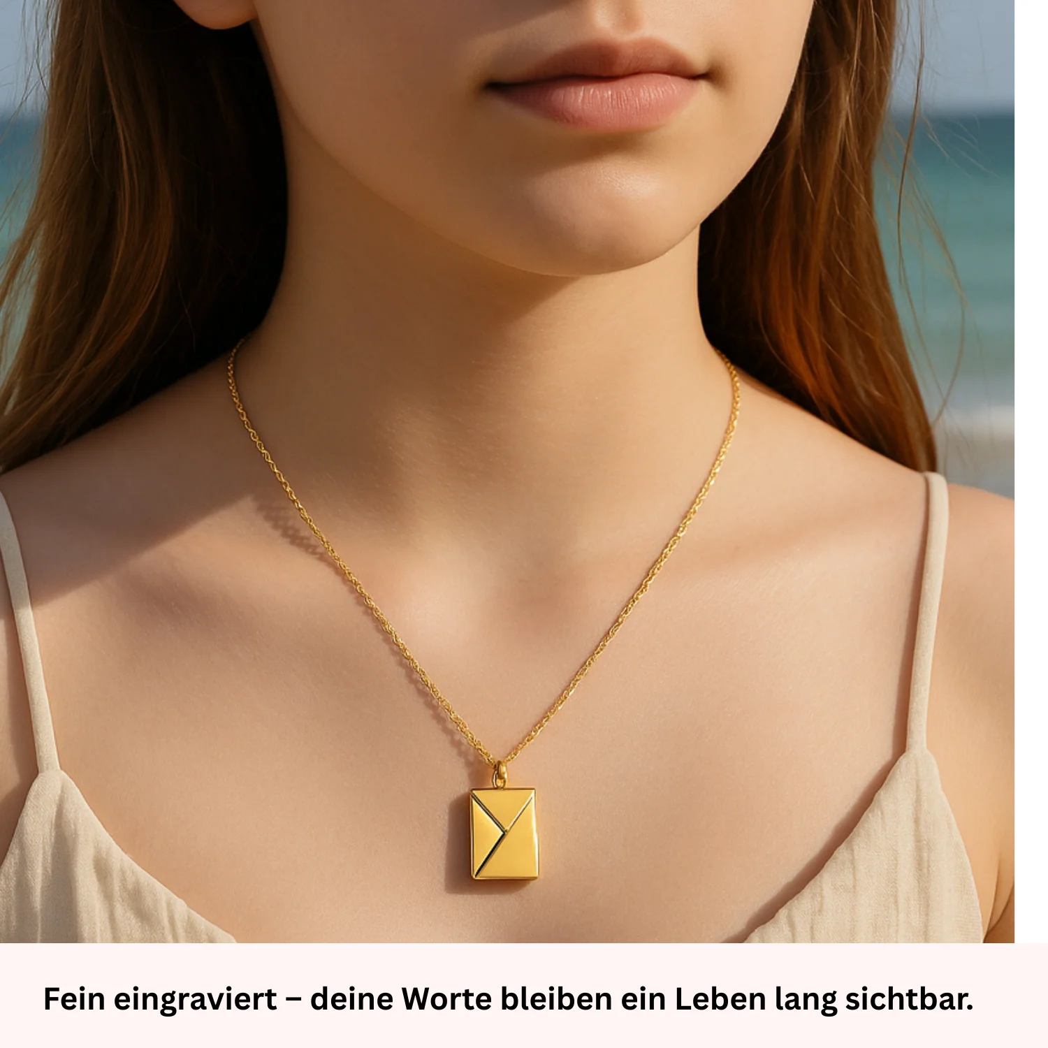 “Brief aan mijn dochter” – Gepersonaliseerde ketting