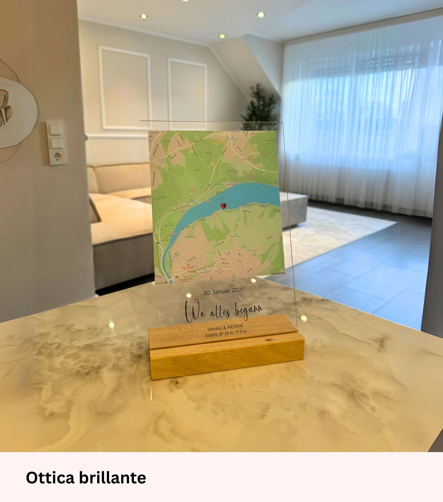 “Dove tutto è iniziato” - Targa acrilica personalizzata - Image 3