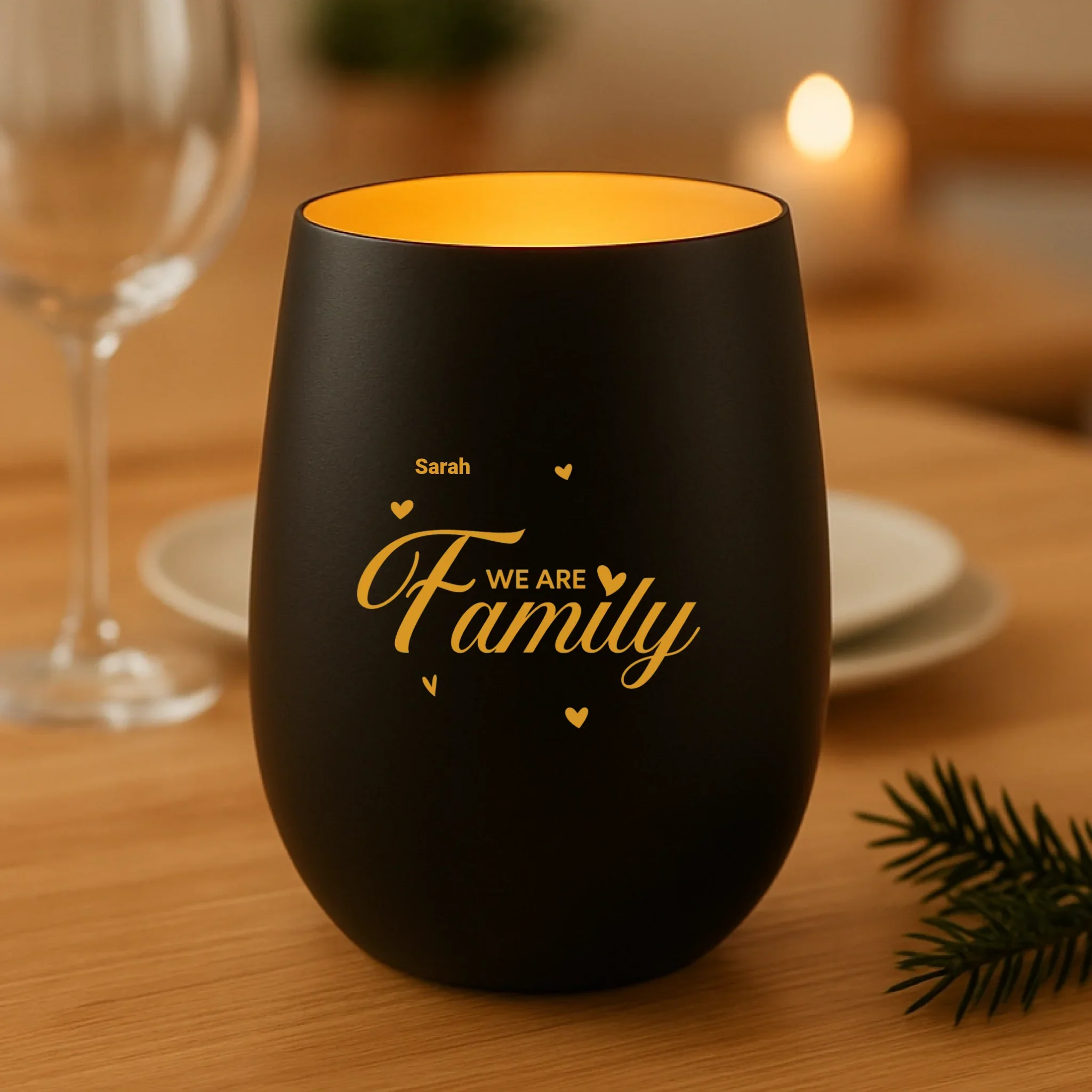 Lanterne familiale personnalisée