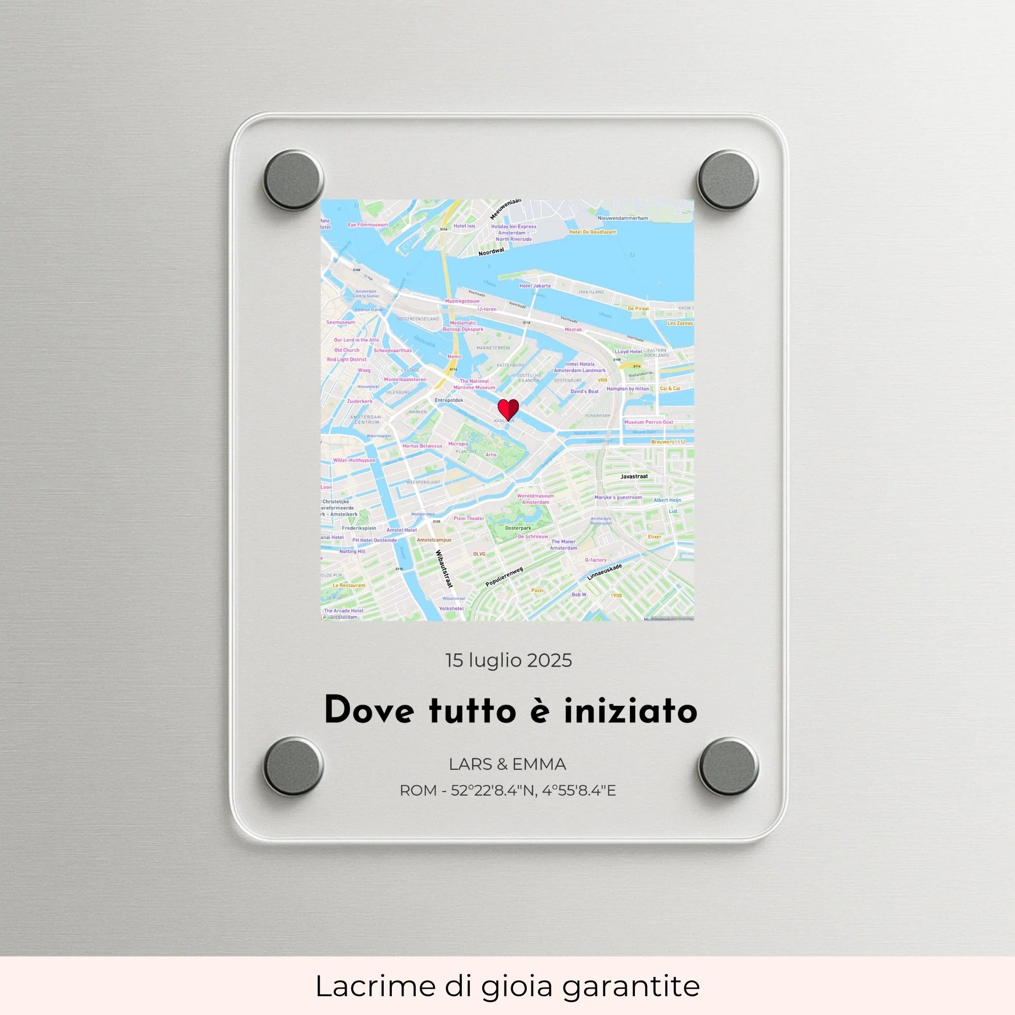 Magnete acrilico personalizzato “Dove tutto è iniziato” - Image 2