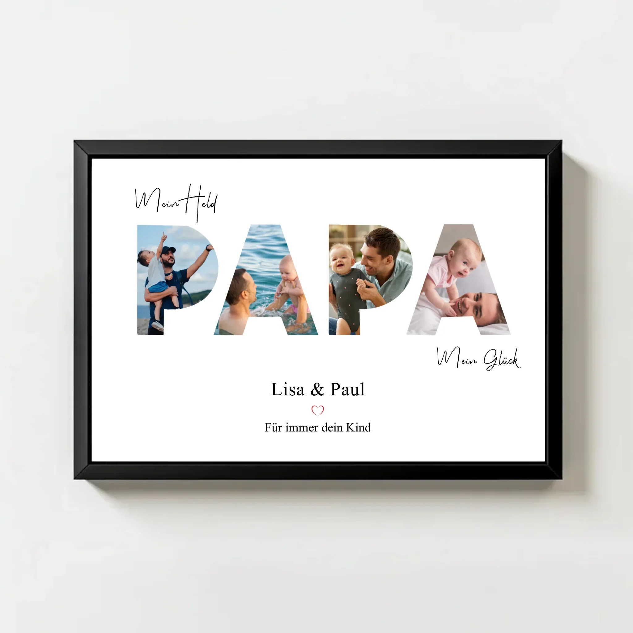 "Mijn vader, mijn held" - Gepersonaliseerde poster