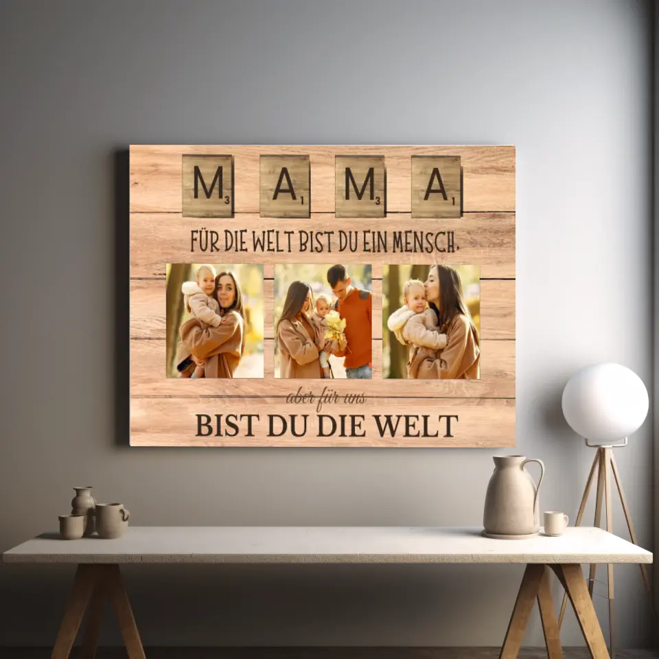 "Mom" - Moederdag cadeau canvas personaliseerbaar - Image 2