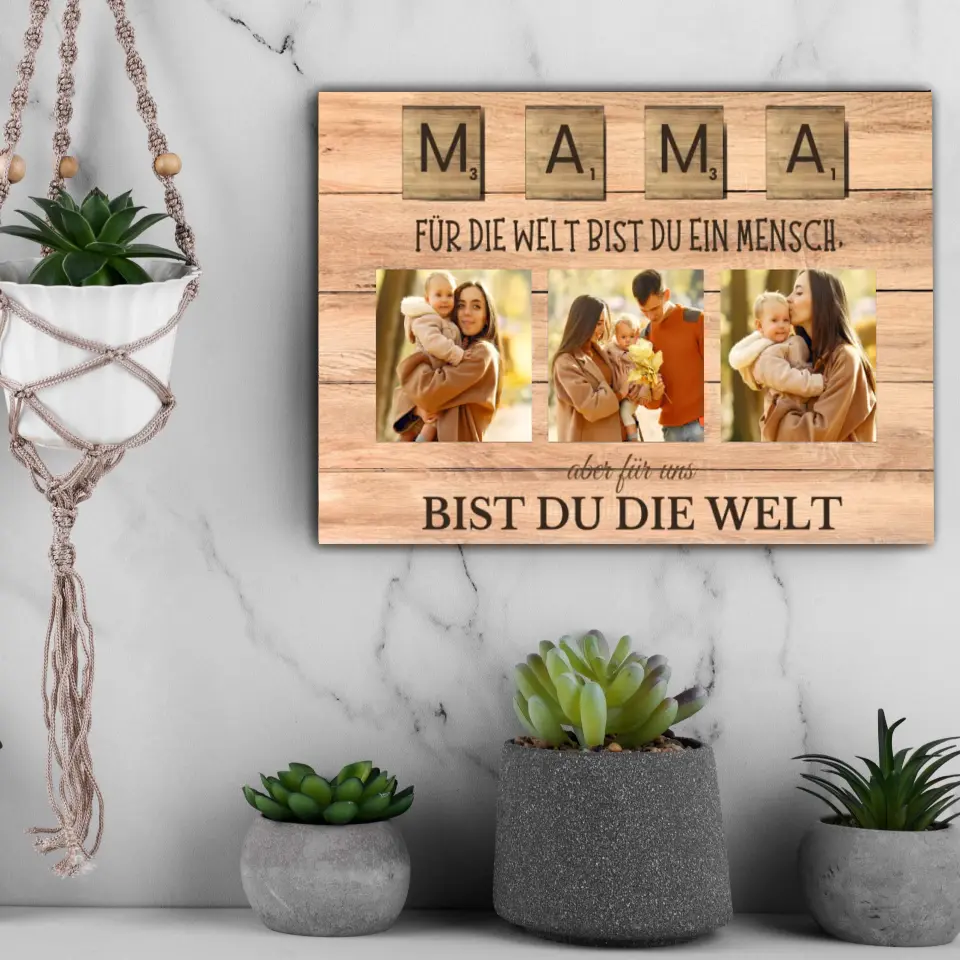 "Mom" - Moederdag cadeau canvas personaliseerbaar - Image 6