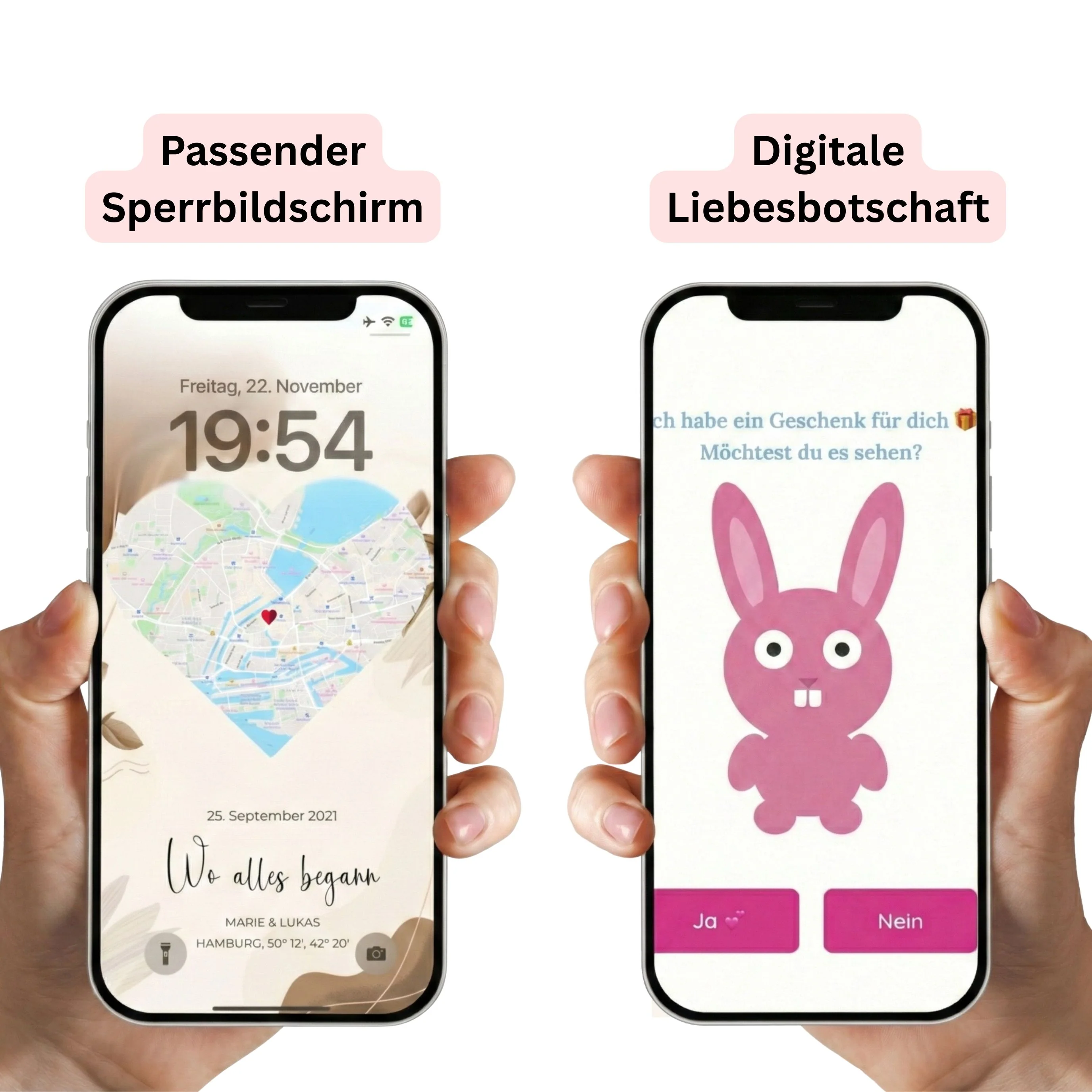 Bijpassende vergrendelscherm mobiele telefoon - Ons evenement