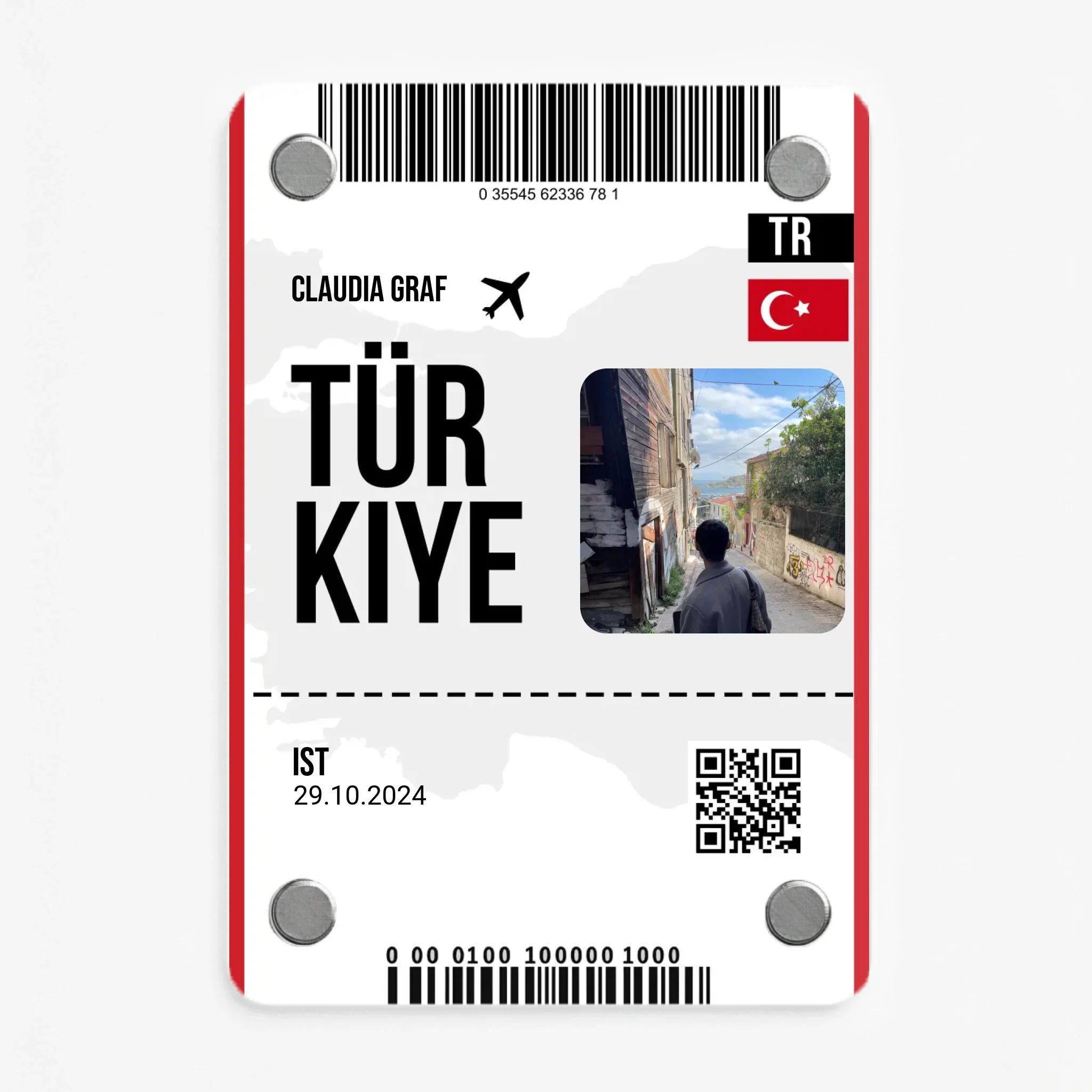 Vliegticket Turkije - Acrylmagneet