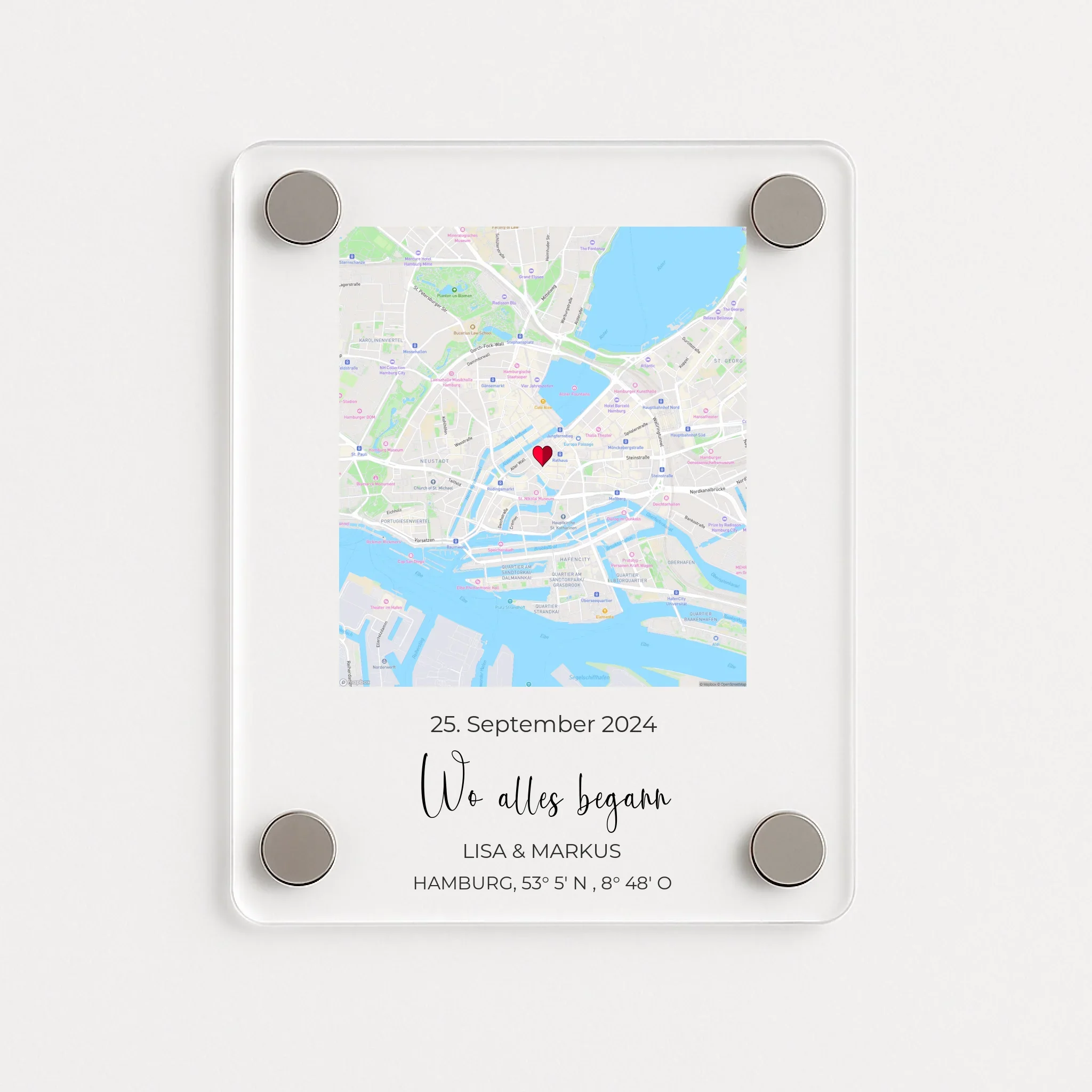 "Waar het allemaal begon" - Acrylmagneet