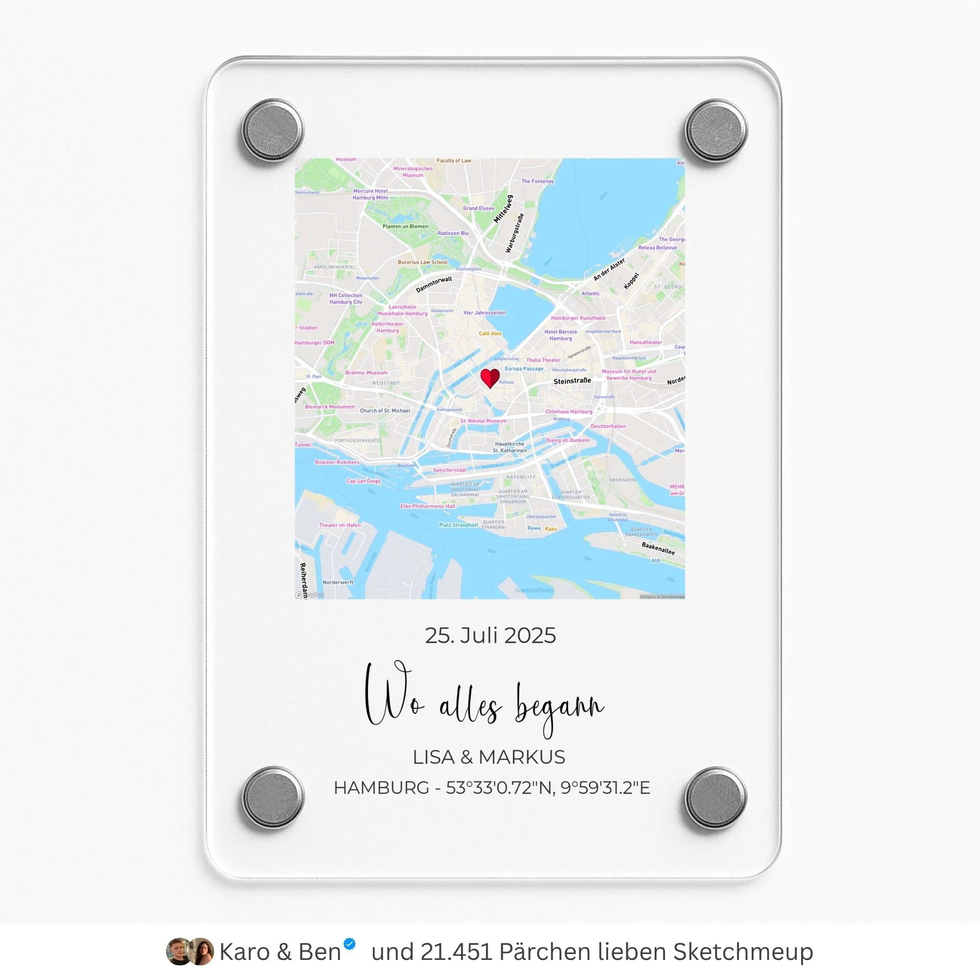 "Wo alles begann" - Acrylmagnet