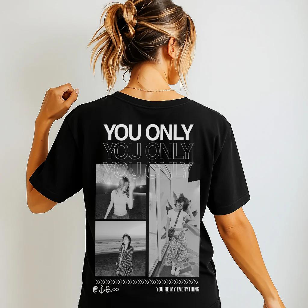 "You Only" - Personalisiertes T-Shirt mit Fotos - Image 3
